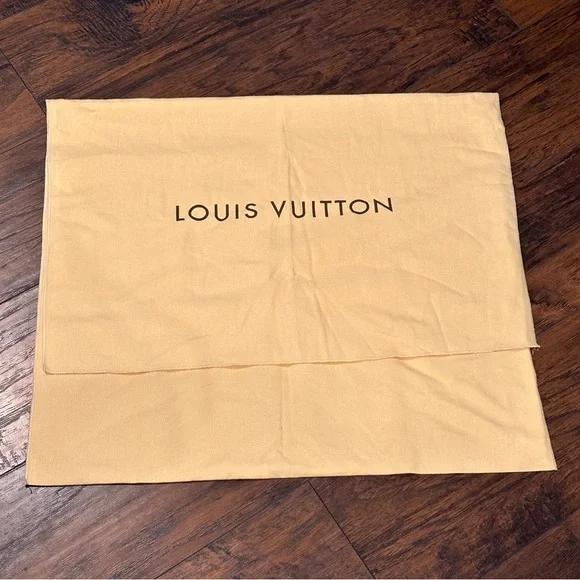 LOUIS VUITTON: Large fold over Dust bag Sz: 24” W x 21.5” H - Picture 1 of 4